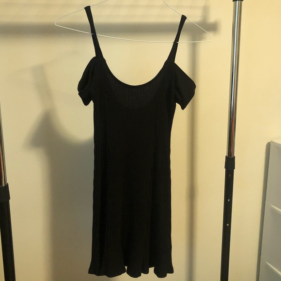 Off-Shoulder Black Dress - Picture 1 of 4